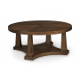 Rustic Plains Round Cocktail Table Warm Brown, 46"