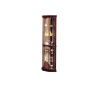 Huxley - Curio Cabinet (Corner) - Dark Brown - 16" - Dark Brown