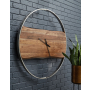 Panchali - Brown / Silver Finish - Wall Clock