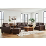 Santorine - Dark Brown - 4 Pc. - Sofa, Loveseat, Chair, Ottoman