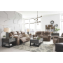 Stoneland - Fossil - 3 Pc. - Power Sofa, Loveseat, Rocker Recliner