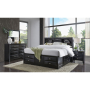 Linda - 5 Piece Full Bedroom Set - Black