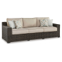 Coastline Bay - Brown - Sofa With Cushion, 97.38"