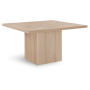 Belinda - Oak Veneer Square Dining Table - Natural - Light Brown, 54"