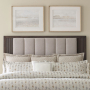 Modern Edge - Queen Upholstered Panel Headboard - Brown