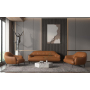 Leonia - Chair - Cognac Leather - Dark Brown