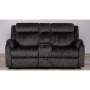 U7303 - Console Power Recliner Loveseat - Domino Granite
