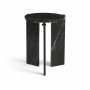 Vernazza - Genuine Marble End / Side Table - Black, 16"