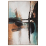 Brunonia - Teal / Orange / Black - Wall Art