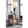 Breegin - Brown - Chair Side End Table - 1 Drawer, 13"