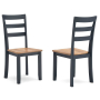 Gesthaven - Natural / Blue - Dining Room Side Chair (Set of 2)
