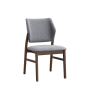 Sarha - Side Chair (Set of 2) - Light Gray Fabric & Walnut Finish