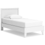 Hallityn - White - Twin Panel Platform Bed