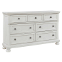 Robbinsdale - Antique White - Dresser - 7 Drawers, 65.5" Wide