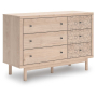 Arloster - Tan - Six Drawer Dresser, 50.63" Wide