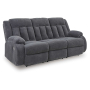 Observation - Steel - Reclining Power Sofa With Drop Down Table, 85"