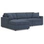 Cozymax - Ink - 3-Piece Sectional With Laf Corner Chaise, 109"