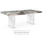 Jeshina - Dark Brown / Beige - Rectangular Dining Room Table Top, 80"