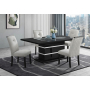 Monaco - 5 Piece Dining Room Set (Dining Table And 4 Dinning Chairs) - Black