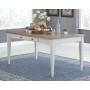 Skempton - White - RECT DRM Table w/Storage, 36"