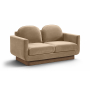 Diviento - Velvet Performance Fabric Upholstered Loveseat