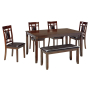 Bennox - Brown - Dining Room Table Set (Set of 6)