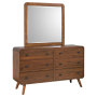 Dresser & Mirror, 61" Wide