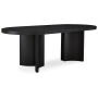 Rowanbeck - Black - Oval Dining Room Table, 42"
