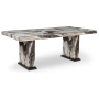 Jeshina - Dark Brown / Beige - Dining Table, 40"