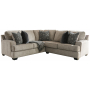 Bovarian Left Arm Facing Sofa With Corner Wedge 2 Pc Sectional Stone, 102"