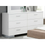 Lorimar - Dresser - White & Chrome Leg, 63" Wide