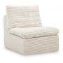 Fannin Armless Chair Ivory