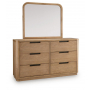 Pamaria Dresser And Mirror Light Brown