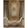 Vatican - Bench - PU Leather, Light Gold & Champagne Silver Finish