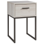 Socalle - Light Natural - One Drawer Night Stand - Vinyl-Wrapped