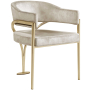 553stone-c - Cozyliving Furniture  - Madelyn - Fabric Dining Chair (Set of 2) - Stone
