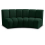 643green-2pc - Cozyliving Furniture  - Infinity - 2 Piece Modular Sectional - Green, 83"
