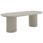 Laela - Dining Table - Bone - White, 87"