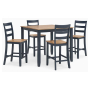 Gesthaven - Natural / Blue - Dining Room Counter Table Set (Set of 5)