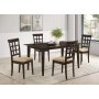 Gabriel - 5 Piece Rectangular 59" Dining Set - Cappuccino