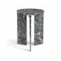 Vernazza - Genuine Marble End / Side Table - Green / - Dark Green, 16"