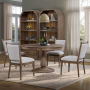 Hickory Grove - Opt 5 Piece Pedestal Table Set - Brown - Light Brown