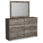 Ralinksi Dresser, Mirror Gray, 59.5" Wide