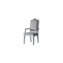House - Marchese Chair (Set of 2) - Two Tone Gray Fabric & Pearl Gray Finish