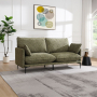 Dalton - Sofa With 2 Pillows - Green, 75"