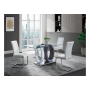 D1628 - 9 Piece Dining Room Set (Dining Table And 8 Dinning Chairs) - White