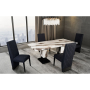 D12 - Dining Table And 6 Dining Chairs - Black / - Black