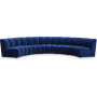 Infinity - 5 Piece Modular Sectional - Navy, 167"