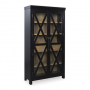 Ridgester Display Cabinet Light Brown / Black