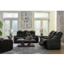 Caveman Den - Midnight - 3 Pc. - Power Reclining Sofa, Power Reclining Loveseat, Power Recliner